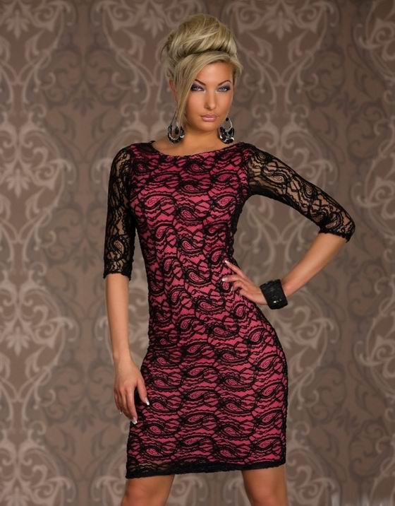 Siren Paisley Lace Midi Bodycon Dress